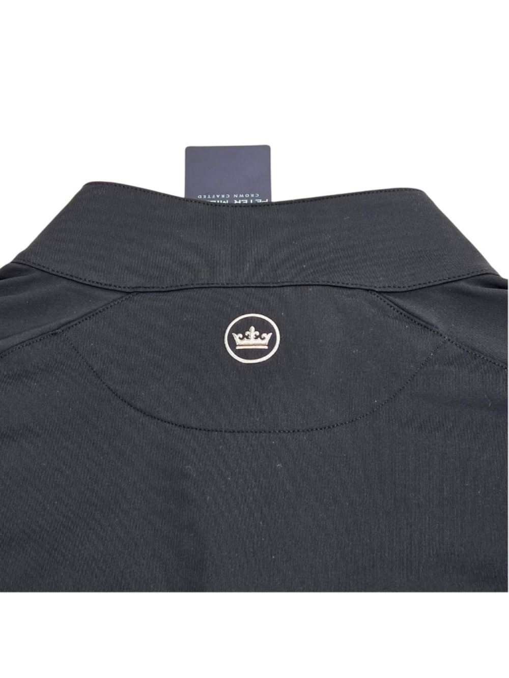 Peter Millar Crown Crafted Quarter Zip XL Black Performance Pullover NWT - Picture 5 of 13
